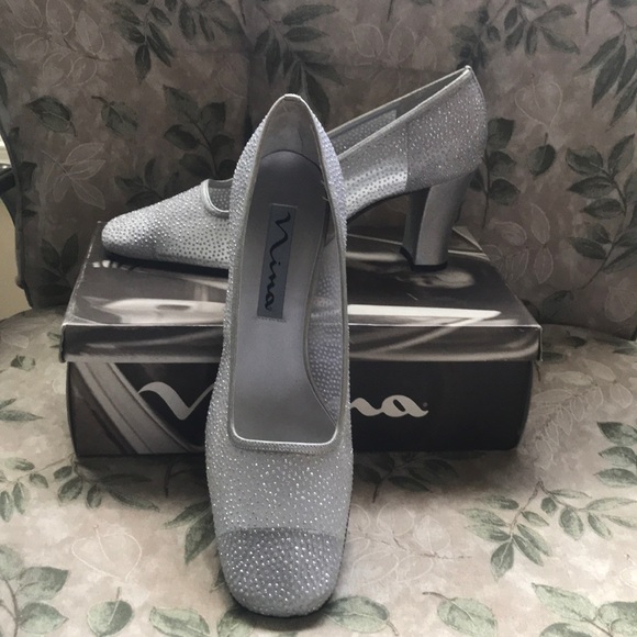 nina silver dress shoes